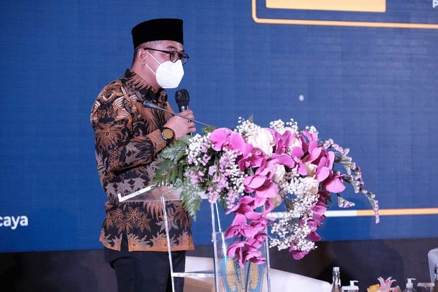 Dirjen Pajak Suryo Utomo menyampaikan laporan pelaksanaan kegiatan