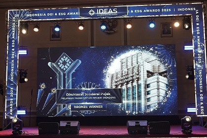 Pengumuman penghargaan DJP.