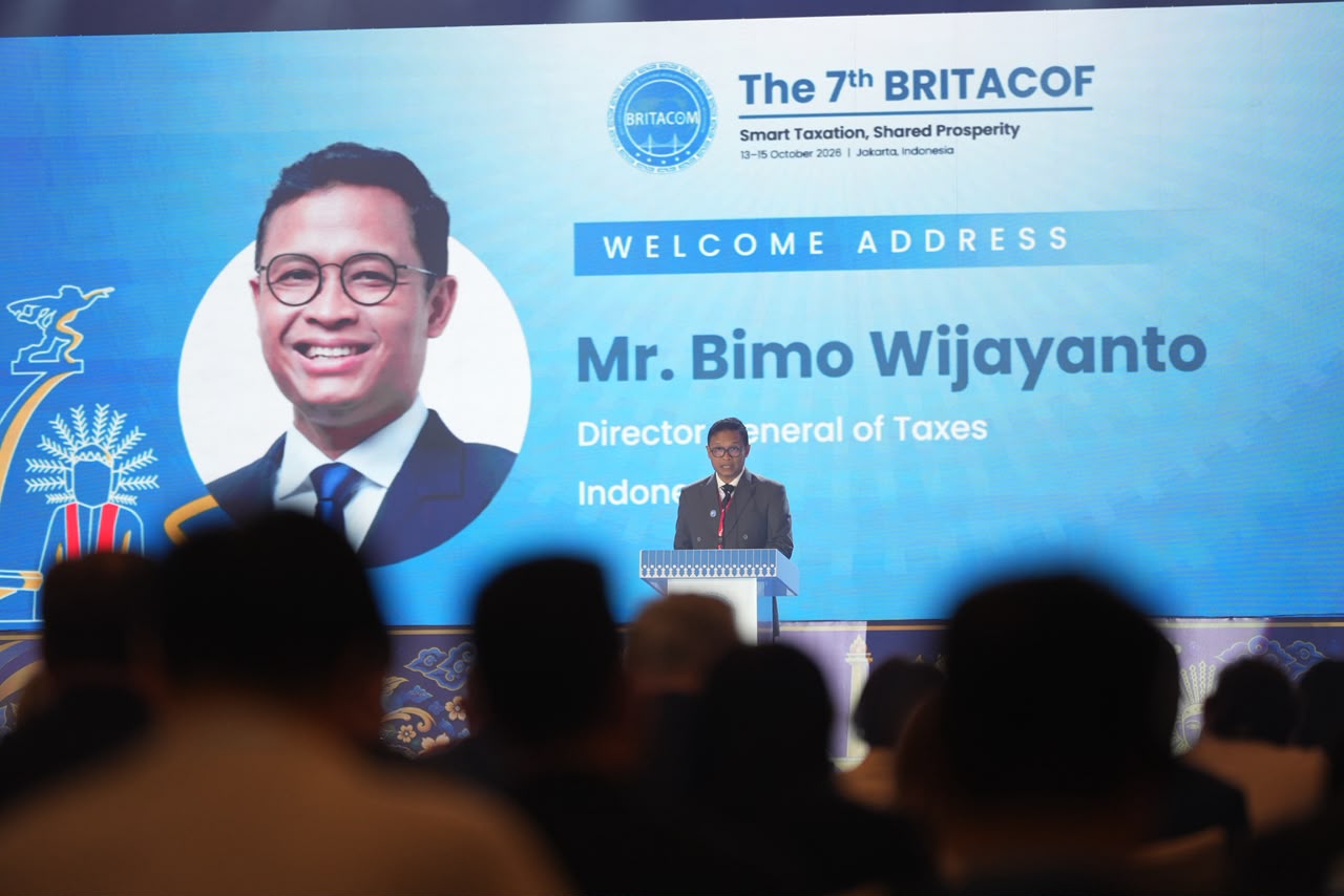 Director General of Taxes of Indonesia, Bimo Wijayanto, giving opening remarks