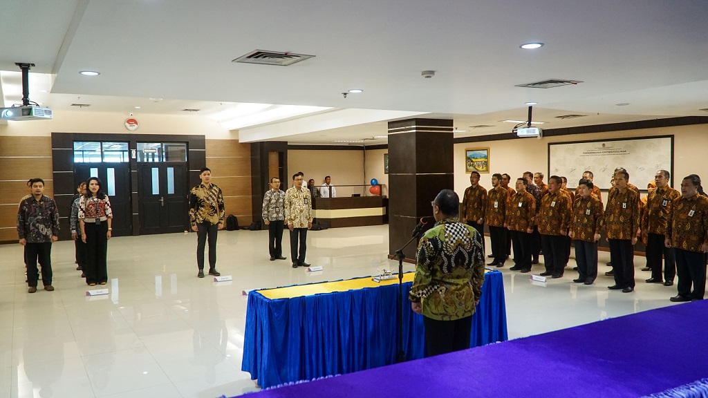 Suasana Pelantikan Pejabat Pengawas di Lingkungan Kanwil DJP Sulselbartra