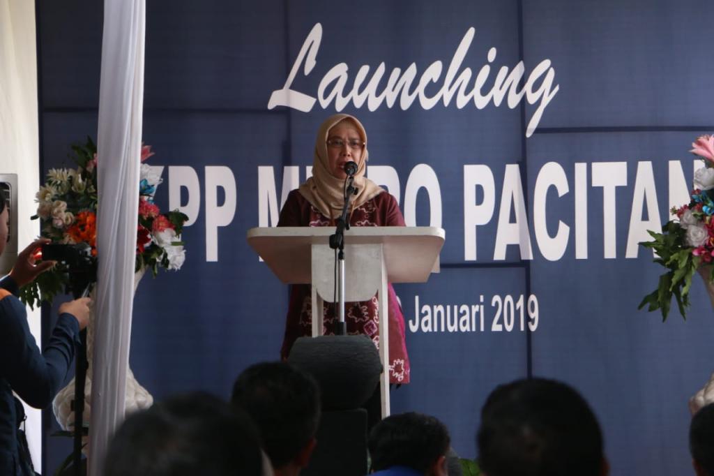 Kepala Kanwil DJP Jatim II memberikan sambutannya dalam acara Launching KPP Mikro Pacitan di KP2KP Pacitan (Selasa, 31/1)