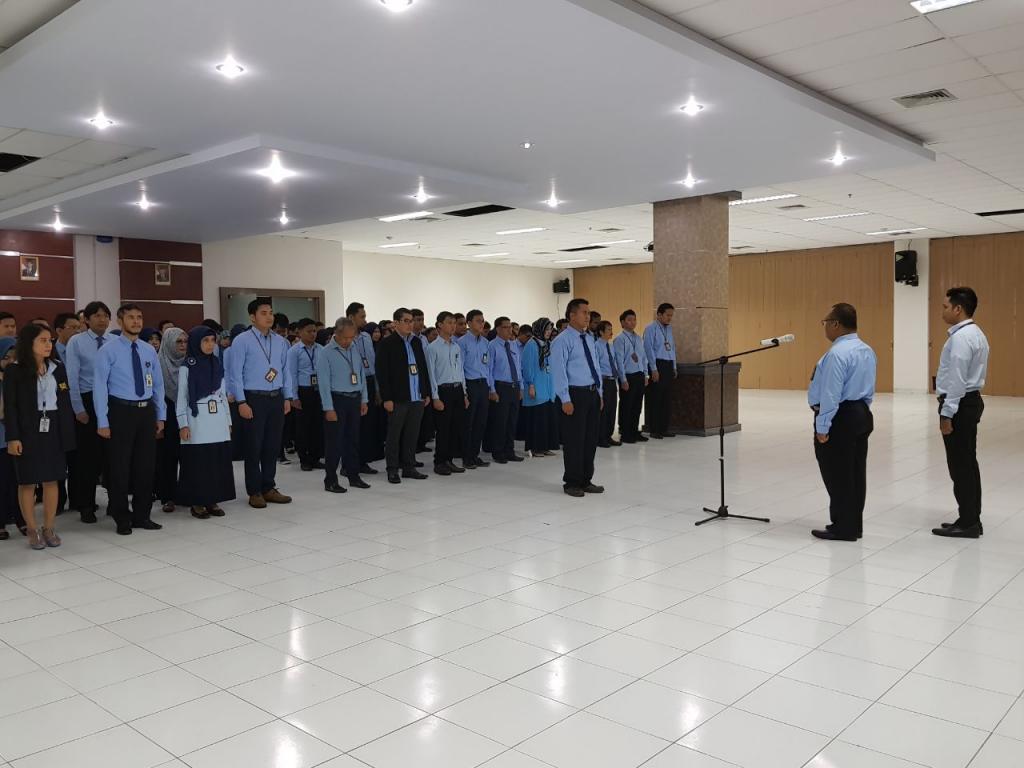 Peserta Apel dari 4 unit kerja