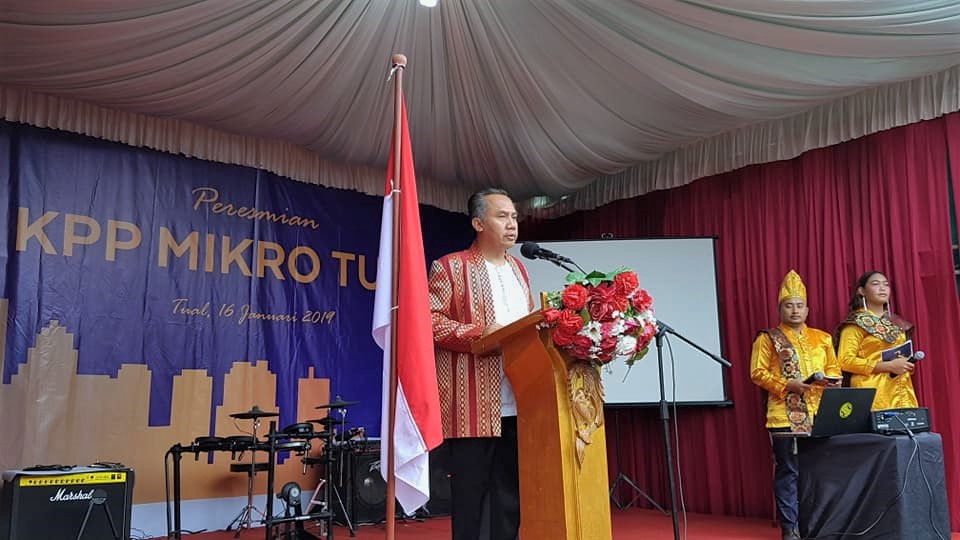Sambutan dari Kepala Kanwil DJP Papua dan Maluku Wansepta Nirwanda