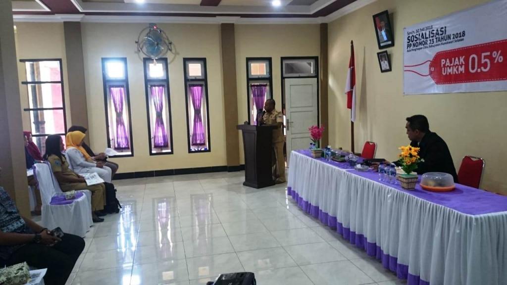 Acara dibuka dengan sambutan pejabat DPKAD Kabupaten Manokwari Selatan