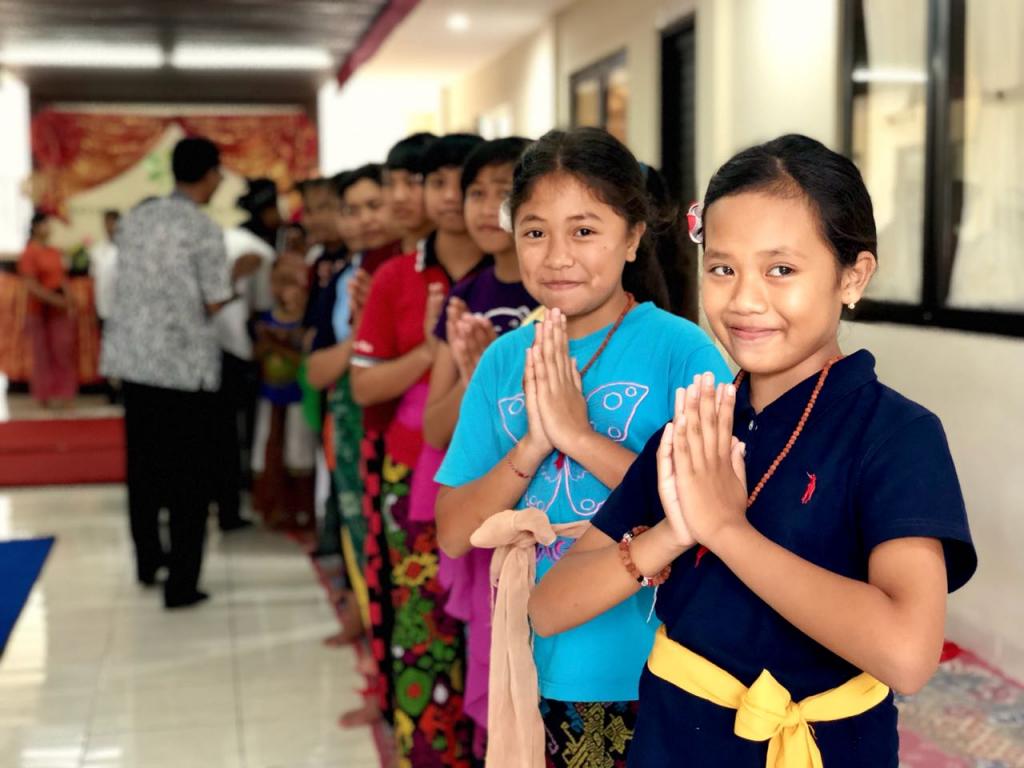 Adik-adik yayasan bersemangat ikuti acara