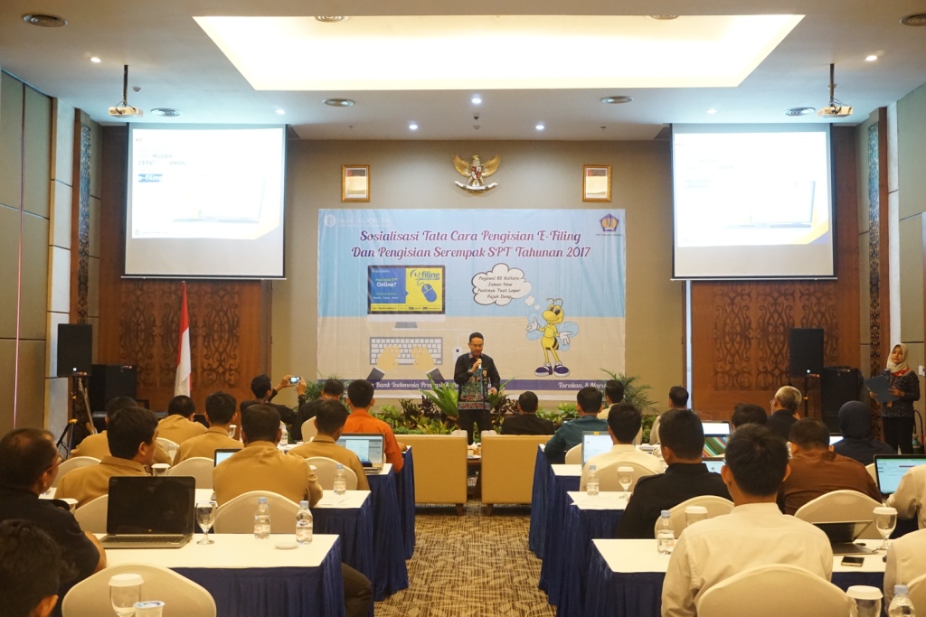 Sambutan oleh Kepala Kantor KPP Pratama Tarakan Fery Corly