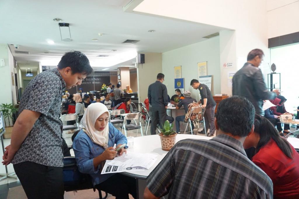 Suasana e-Filing di KPP Madya Balikpapan