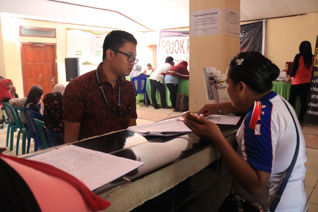 Registrasi wajib pajak untuk mendapatkan nomor antrian