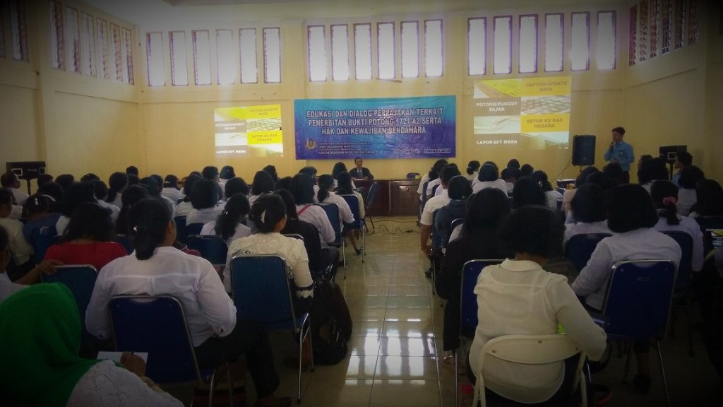 Pembukaan acara oleh Kepala Seksi Ekstensifikasi dan Penyuluhan Endri Bekti Witoyo