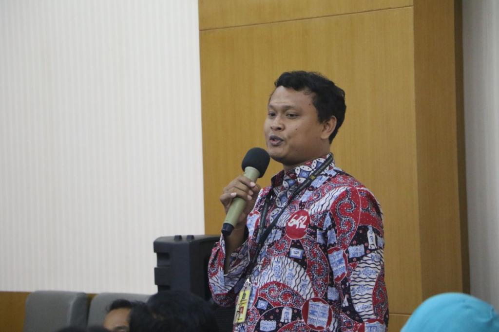 Nuril Ulum Rosyid Pelaksana KI dalam memberikan materi tentang Petunjuk Pelaksanaan ICV 2018