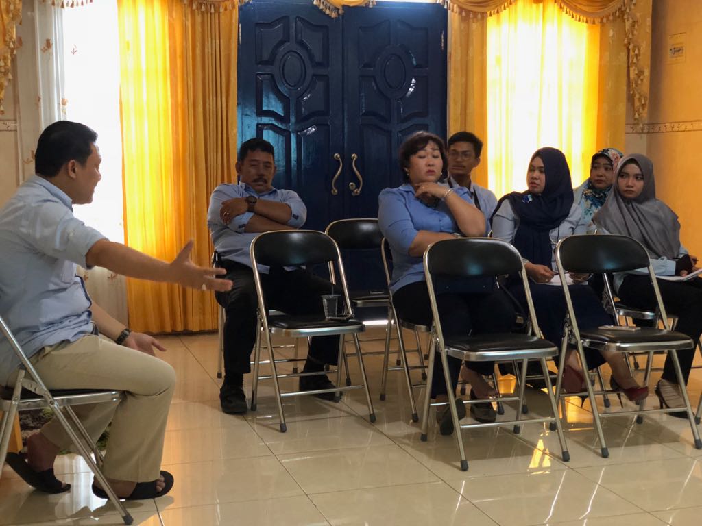 Suasana ketika menjelaskan poin penting penerimaan SPT Tahunan 1