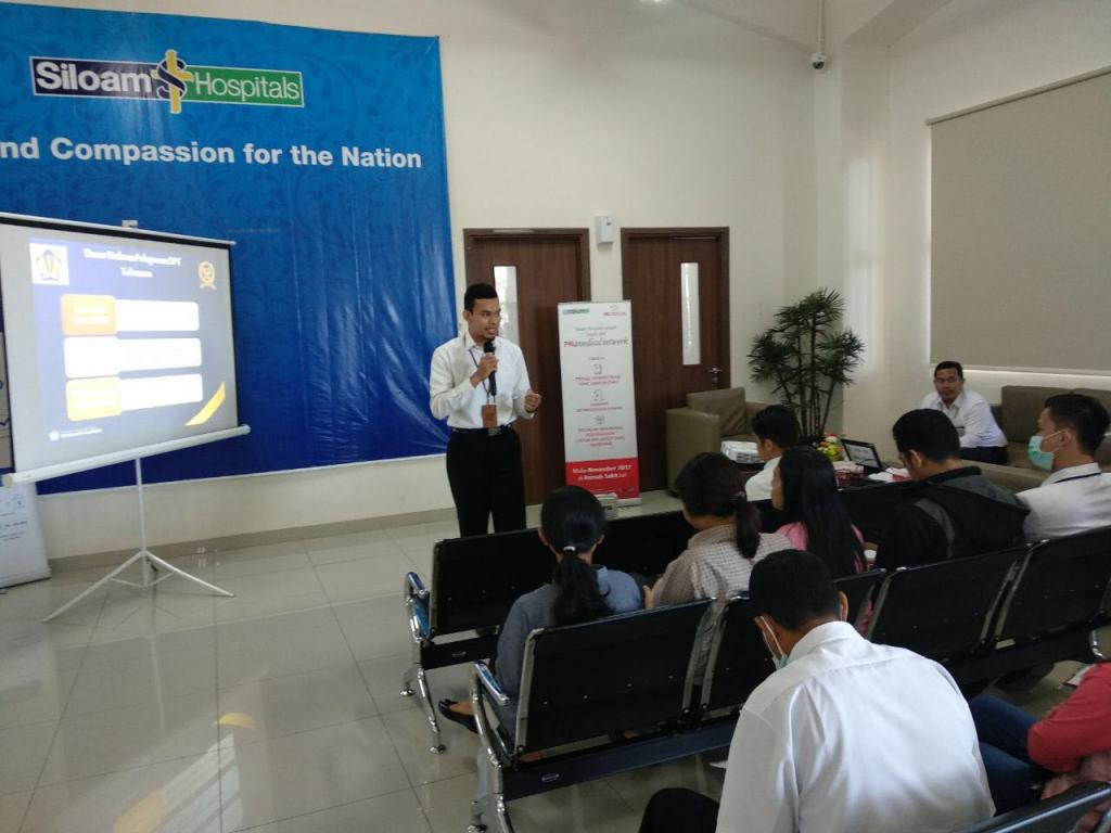 Suasana sosialisai perpajakan di RS Siloam Baubau