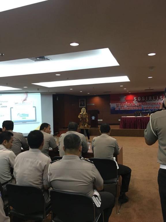 Peserta sosialisasi e-Filing di Korlantas POLRI