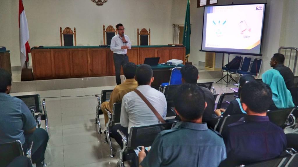 Suasana Edukasi Pajak di PN Raha