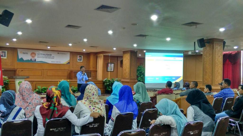 Suasana Edukasi Perpajakan Wajib Pajak Usahawan se-Kabupaten Penajam Paser Utara