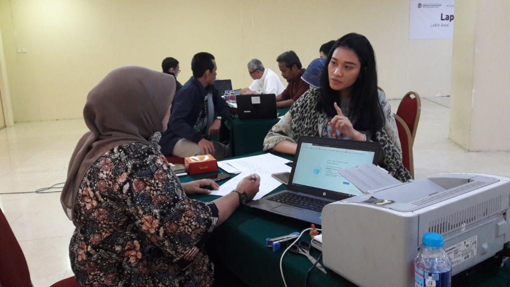 Suasana sosialisasi e-Filing di Menara Bidakara