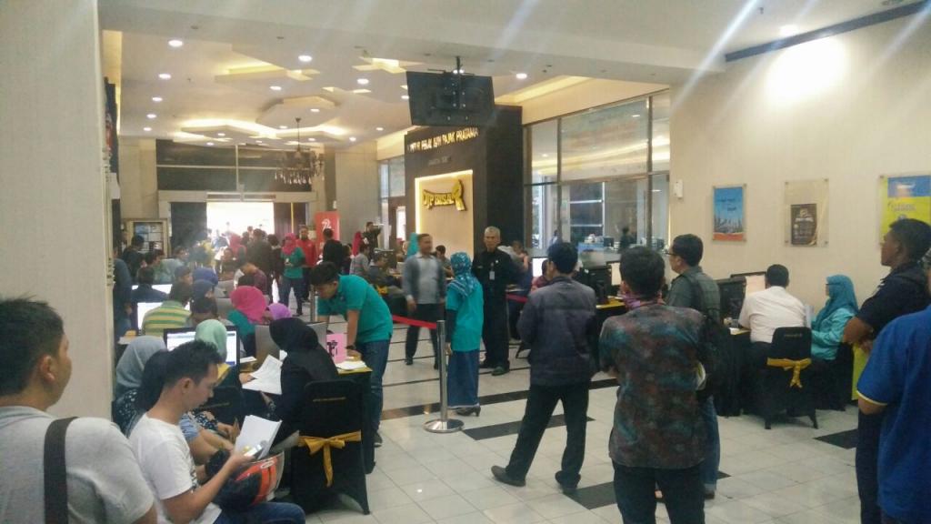 Suasana pelayanan pelaporan SPT Tahunan Orang Pribadi