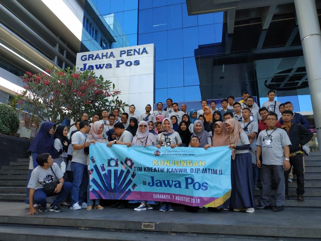 Para Tim Kreatif Berkunjung ke Jawa Pos Graha Pena, Surabaya.
