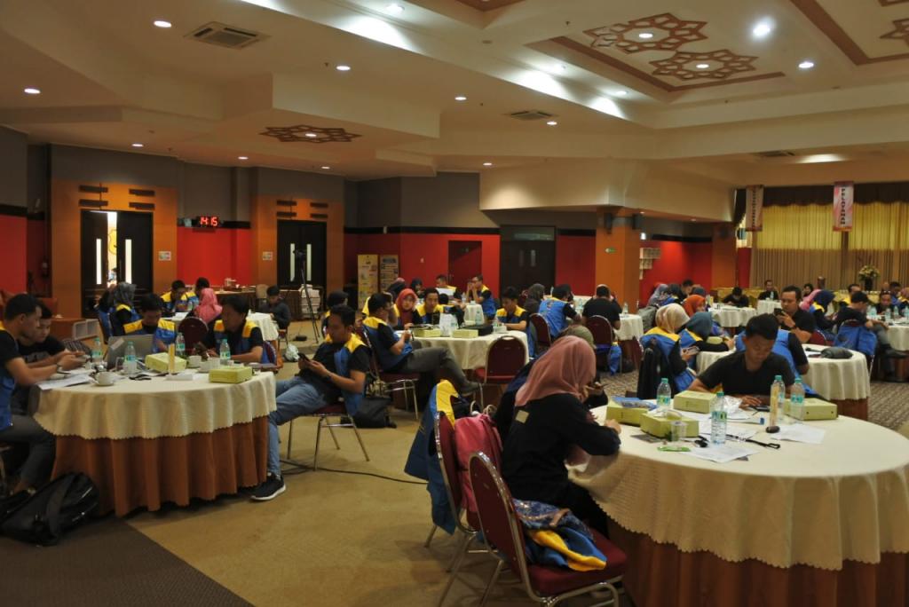 Suasana Dalam Workshop Publishing Organization di Aula Kanwil DJP Jatim II.