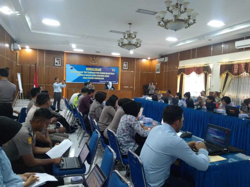 Pengisian e-filling yang didampingi oleh AR dari Seksi Pengawasan dan Konsultasi I