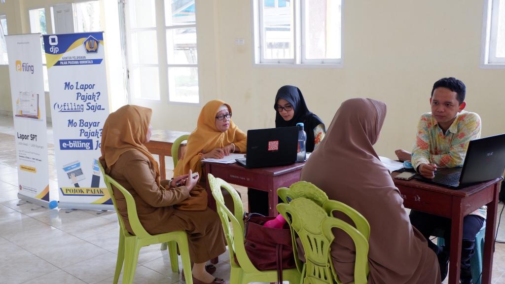 Suasana pendampingan pelaporan SPT Tahunan