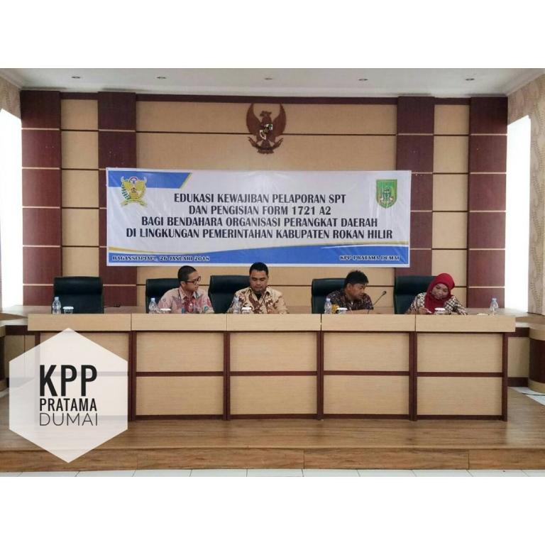 Narasumber kegiatan dari KPP Pratama Dumai dan KP2KP Bagansiapiapi