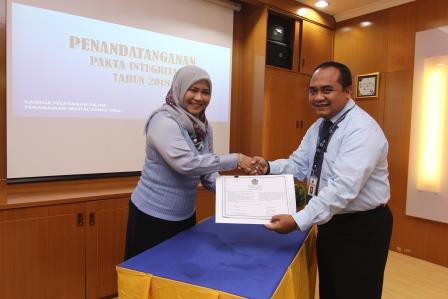 Komitmen Antikorupsi oleh Kepala Seksi Pengawasan dan Konsultasi IV