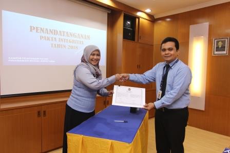 Komitmen Antikorupsi oleh Perwakilan Ketua Kelompok Fungsional Pemeriksa Pajak