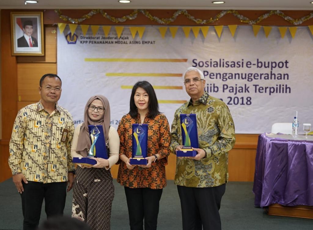 Penganugerahan Wajib Pajak Terpilih KPP PMA Empat Tahun 2018 (Sesi Pagi)