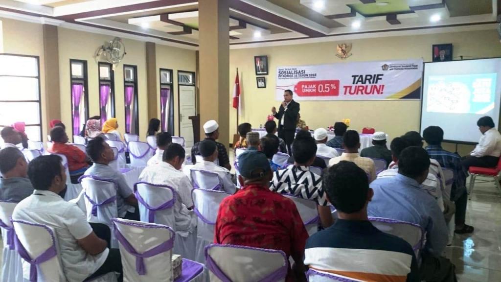 Suasana sosialisasi PP 23 Tahun 2018