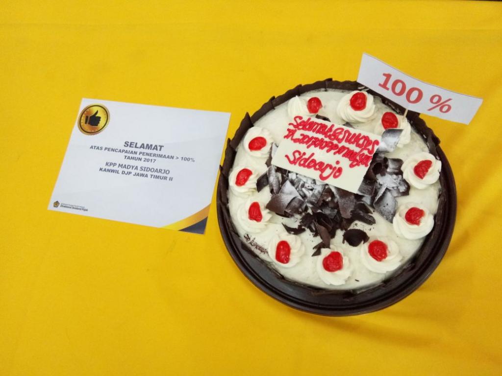 Selamat dan sukses atas pencapaian penerimaan pajak 100%