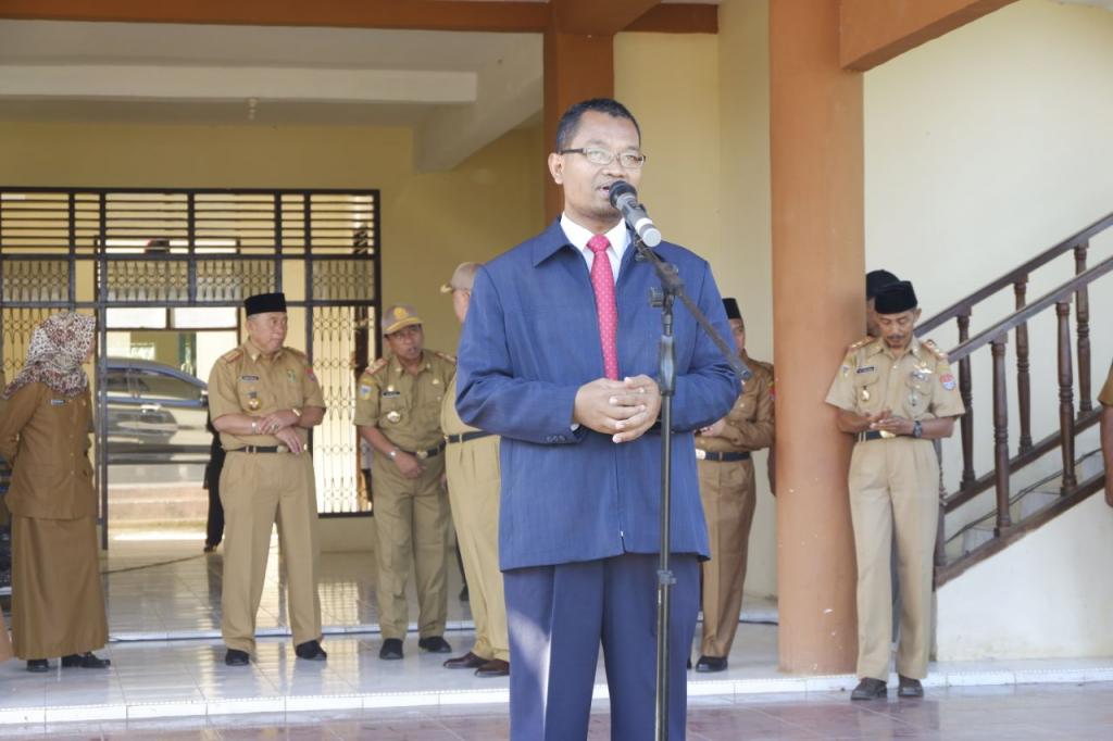 Kepala KP2KP Banggai menyampaikan ajakan lapor SPT Tahunan