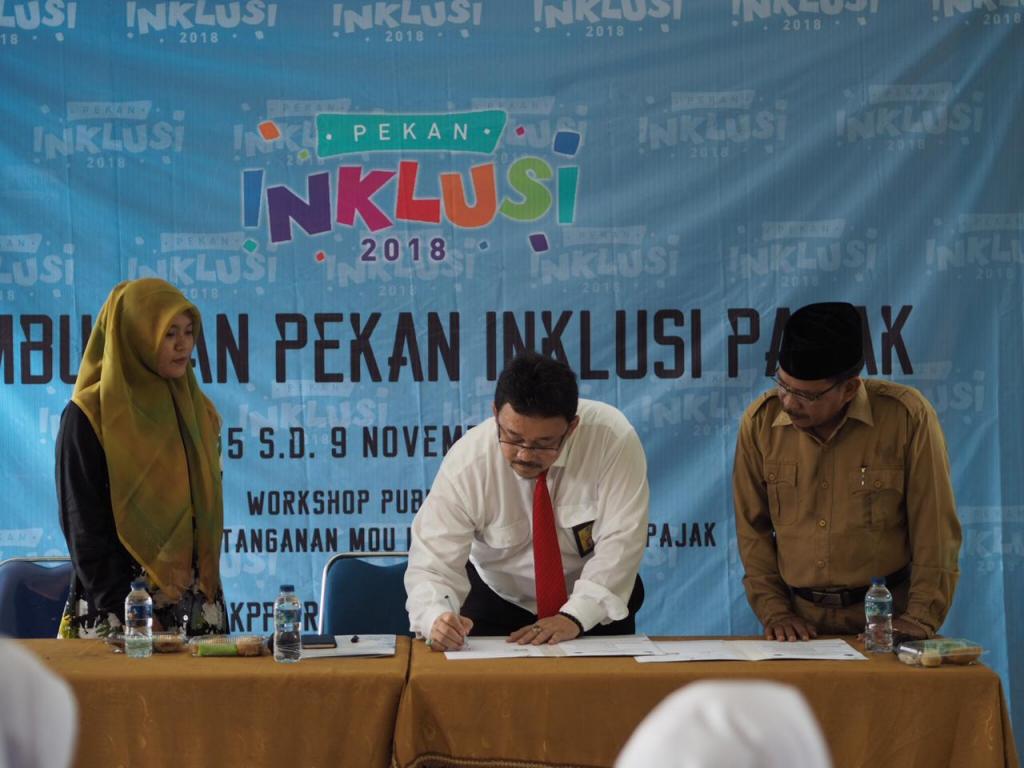 Pelaksanaan Penandatanganan MOU Inklusi Kesadaran Pajak dalam Perguruan Tinggi