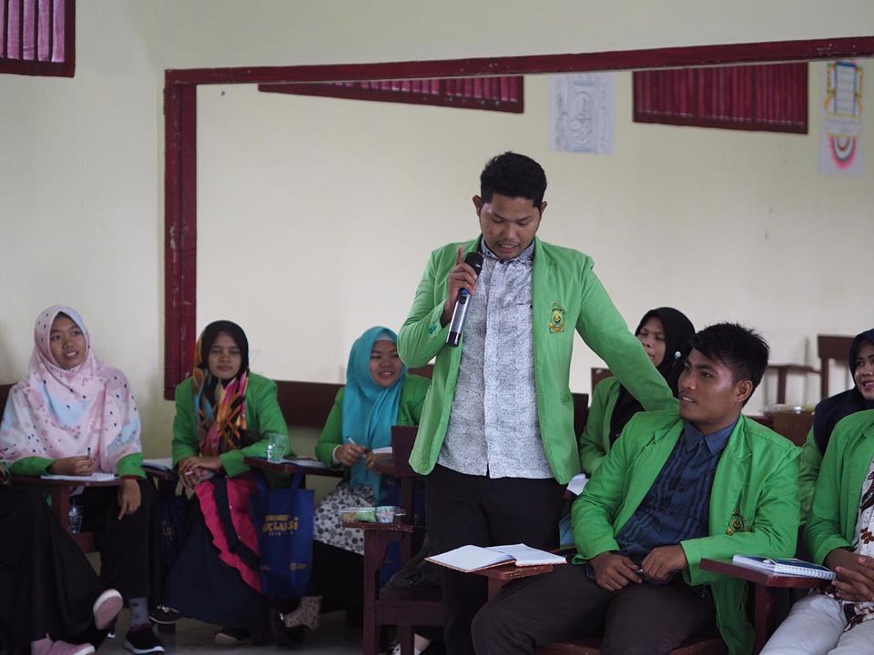 Workshop ini bertujuan untuk membiasakan mahasiswa berbicara di depan publik serta membantu mengkampanyekan Sadar Pajak