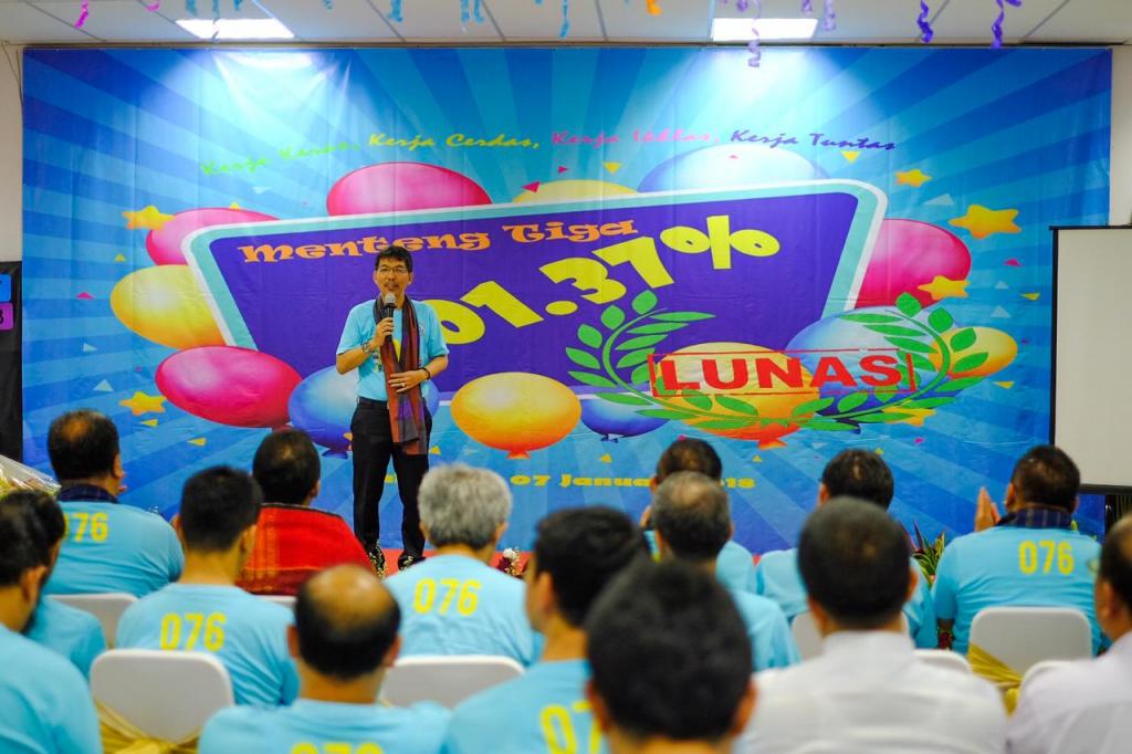 Kata-kata sambutan disampaikan oleh Mangatas