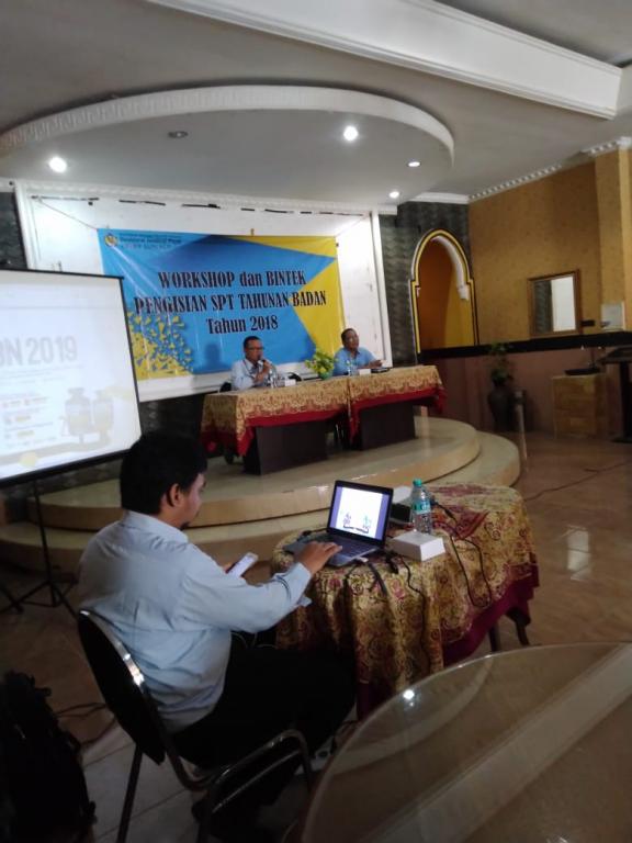 Acara dibuka oleh Sambutan Kepala KP2KP Sumenep, Haeio Widodo