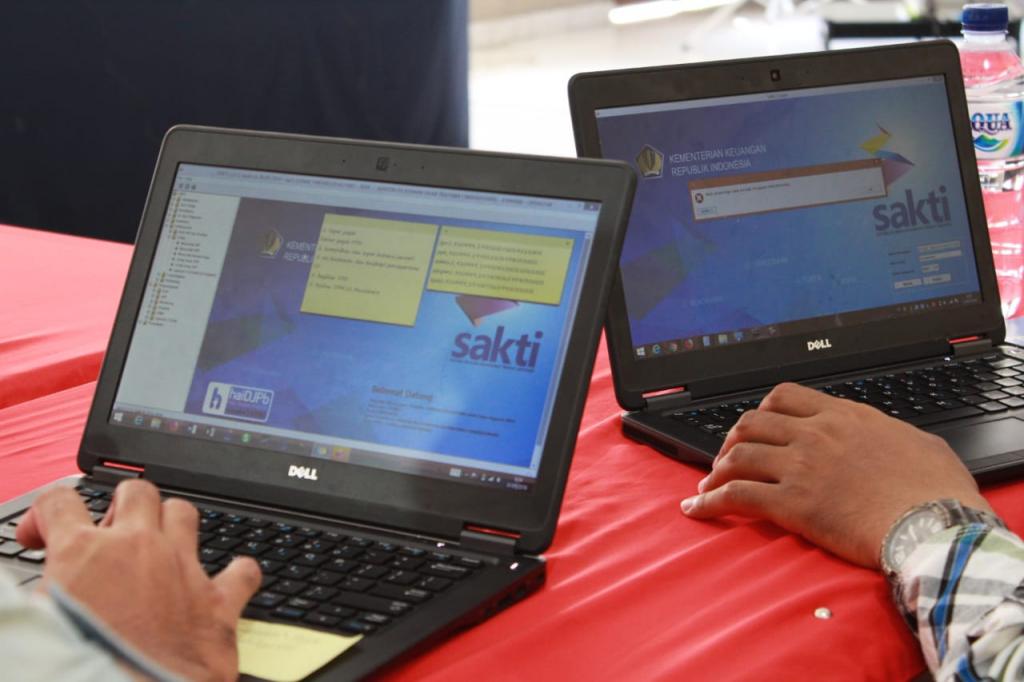 Tampilan Sistem Aplikasi Keuangan Tingkat Instansi (SAKTI)