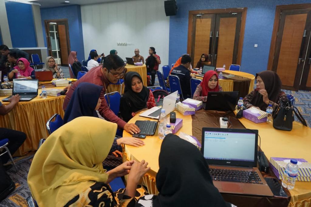 Suasana Bimtek e-SPT dan Bukti Potong Bagi Bendahara Oleh KPP Pratama Mamuju