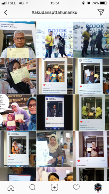 Peserta Lomba Selfie Telah Upload Di Instagram