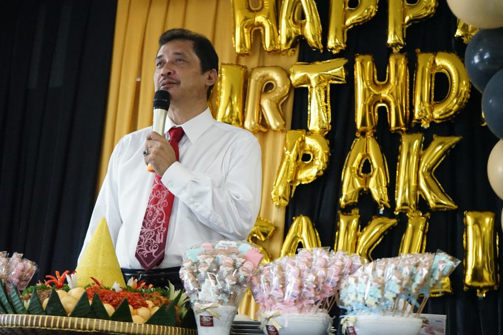 Sakli Anggoro memberikan sambutan