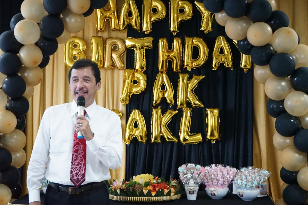 Sakli Anggoro memberikan sambutan