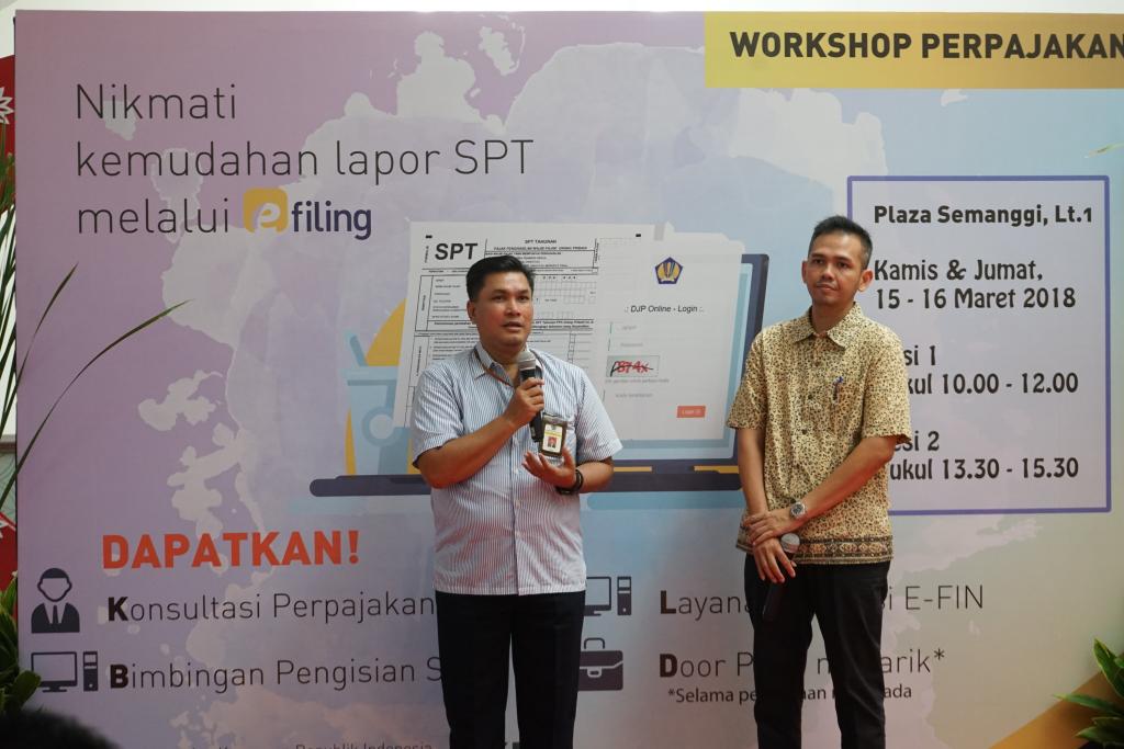 Sambutan dari Kabid P2Humas Kanwil DJP Jaksel I