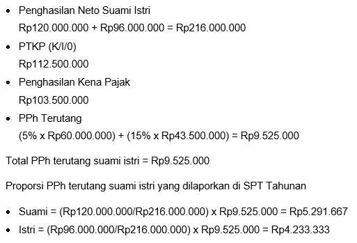 Skenario pisah NPWP