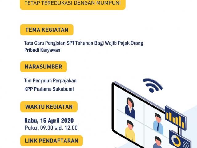 Ikuti Kelas Pajak Daring Wp Sukabumi Isi Spt Tahunan Direktorat Jenderal Pajak